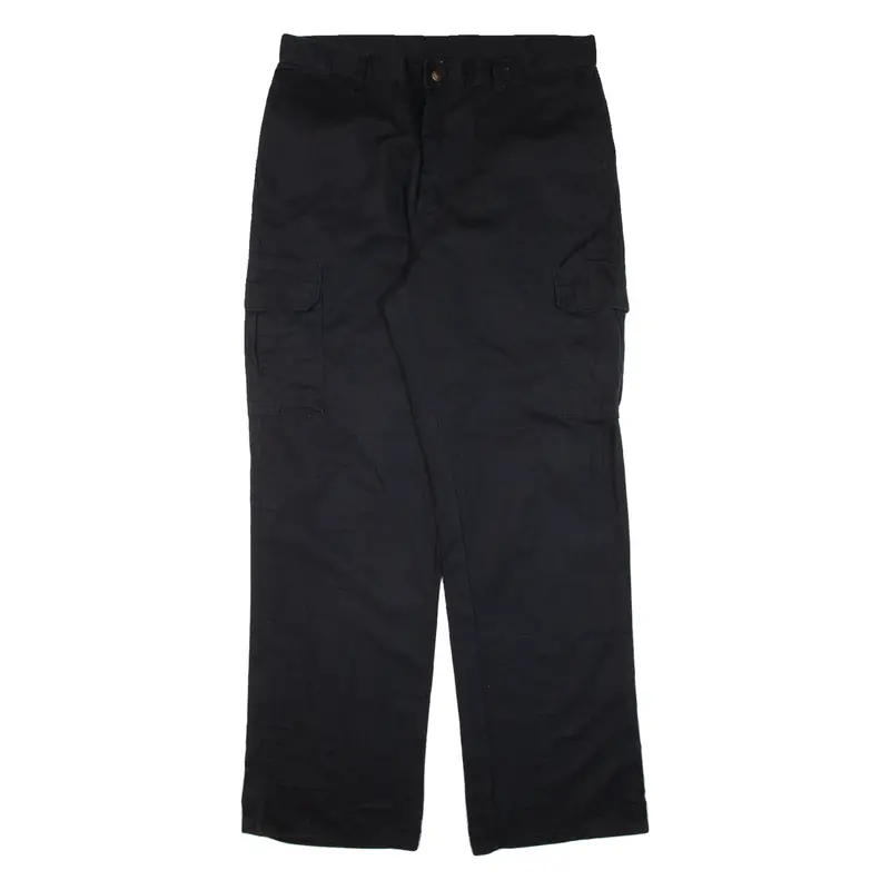 DICKIES Cargo Workwear Mens Trousers Black Relaxed Straight W35 L33
