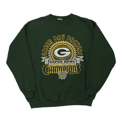 1997 Green Bay Packers Tultex NFL Sweatshirt - XL Green Cotton Blend
