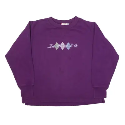 LEVI'S RED TAB Sweatshirt Purple Womens S