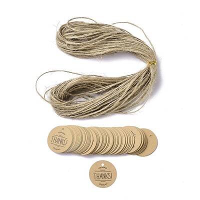 Thank You Theme Kraft Paper Jewelry Display Paper Price Tags