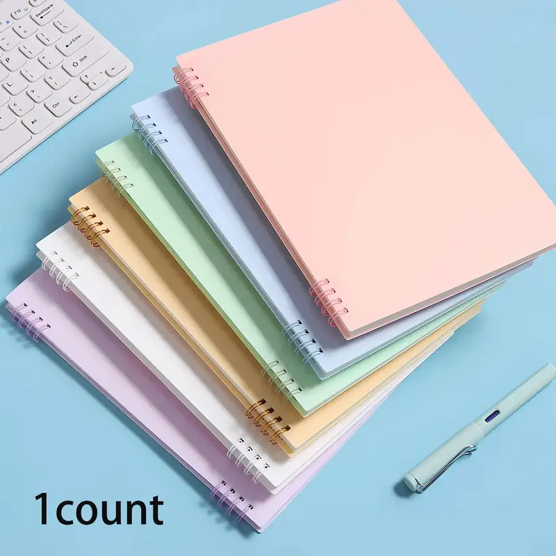 1 Piece Lined Notebook, Random Color 160sheets Loose-leaf Notebook, Journal Notebook