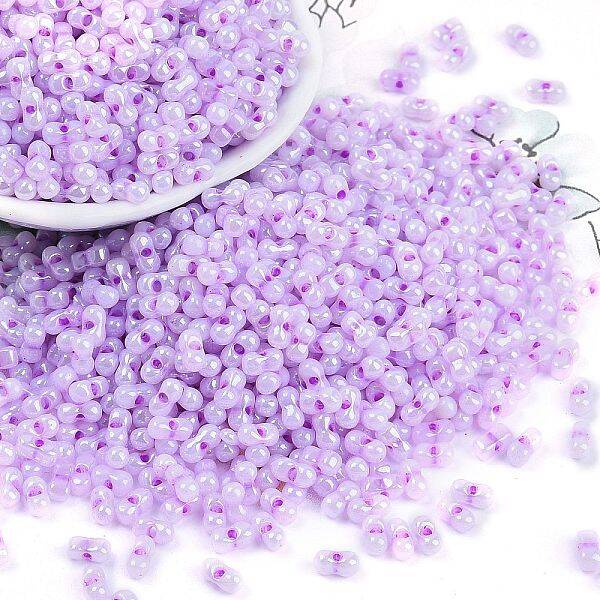 Lustered Glass Seed Beads