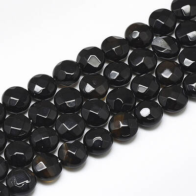 Natural Black Onyx Beads Strands