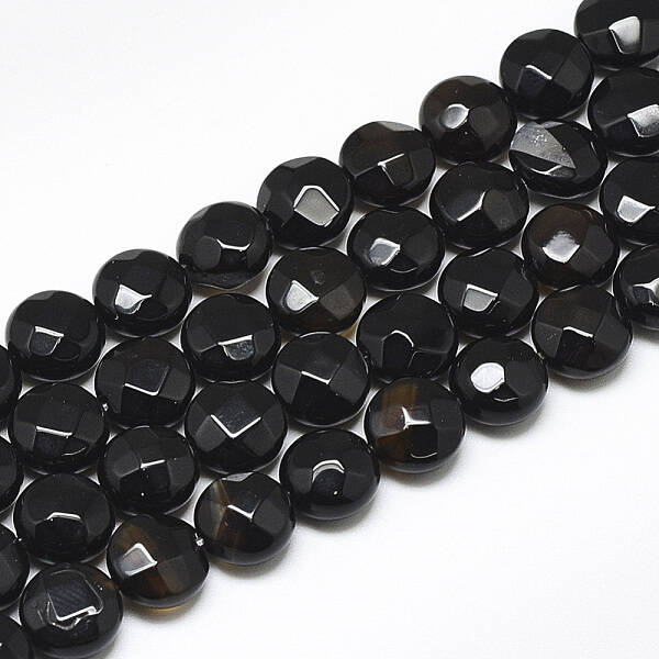Natural Black Onyx Beads Strands