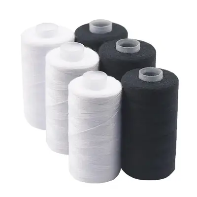 500m Sewing Thread, 6 Counts Solid Color Durable Polyester Sewing Thread, Sewing Supplies for Clothes, Sewing Accessories for...