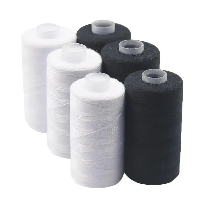 500m Sewing Thread, 6 Counts Solid Color Durable Polyester Sewing Thread, Sewing Supplies for Clothes, Sewing Accessories for...