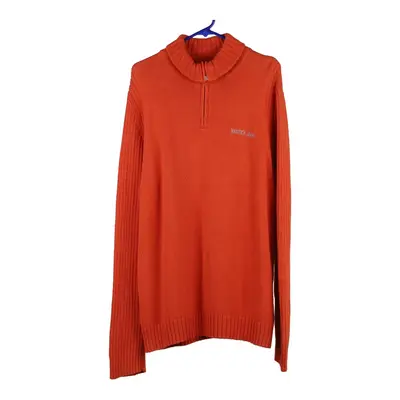 Nautica 1/4 Zip - XL Orange Cotton