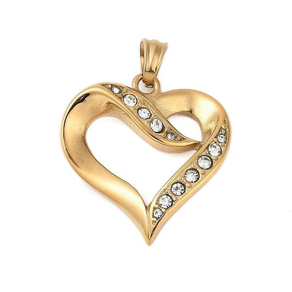 304 Stainless Steel Crystal Rhinestone Pendants
