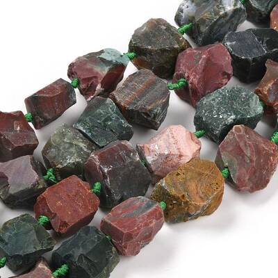 Rough Raw Natural Indian Agate Beads Strands