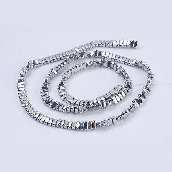 Electroplate Non-magnetic Synthetic Hematite Beads Strands