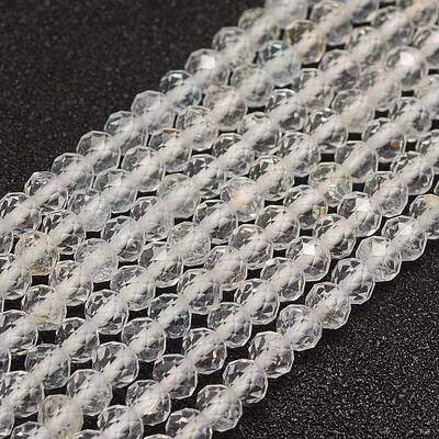 Natural White Topaz Beads Strands