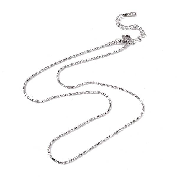 Non-Tarnish 201 Stainless Steel Boston Link Chain Necklace for Men Women