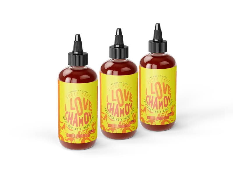 3x Bundle - Chili Mango Sugar Free Chamoy - Carb Free - Vegan - Gluten Free - No Artificial Dyes - Diabetic Friendly Candy Sa...