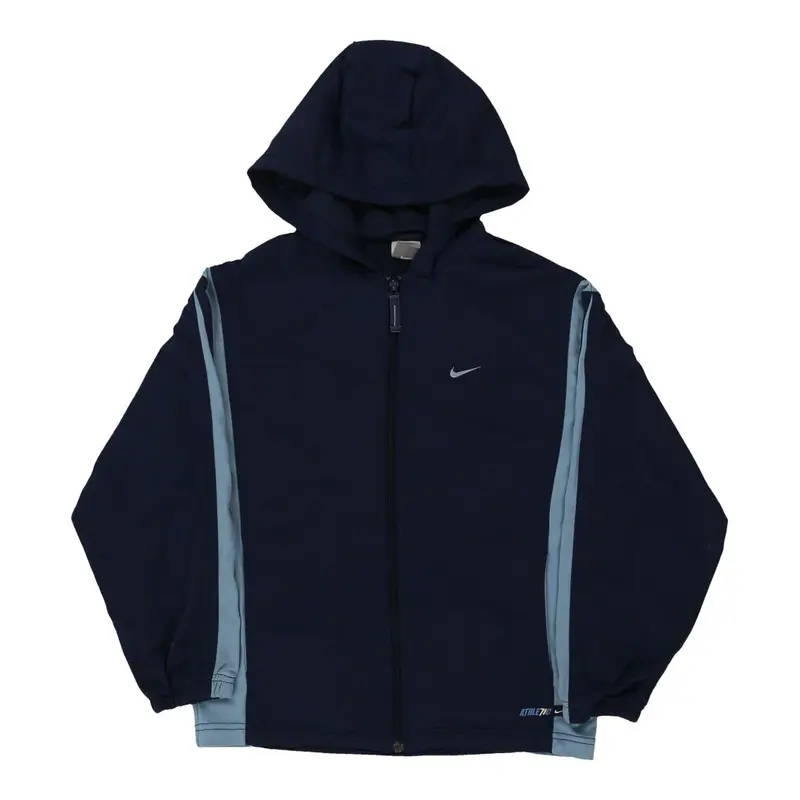 Age 12-13 Nike Track Jacket - Large Navy Polyester