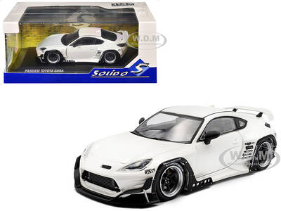 2022 Toyota Pandem GR86 White Metallic 1/43 Diecast Model Car by Solido