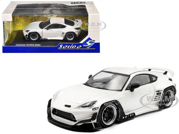 2022 Toyota Pandem GR86 White Metallic 1/43 Diecast Model Car by Solido