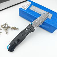 High Quality Bugout Folding Knives Damascus Steel Blade with Carbon Fiber Handle Multi-purpose Tools for Outdoor Camping Hiki...
