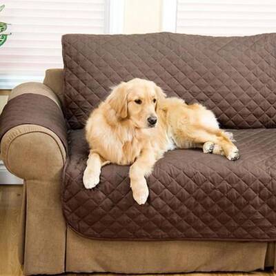 Sofa Reversible Slipcover Furniture Protector | Size: 174×280 | Color: Coffee