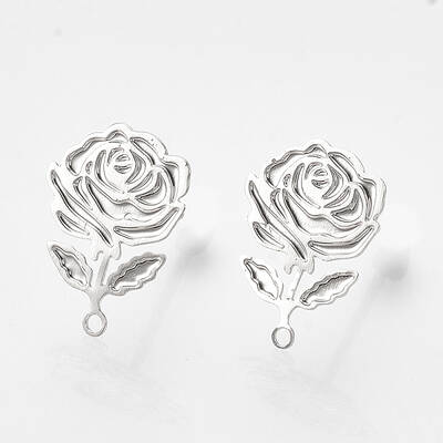 Brass Stud Earring Findings