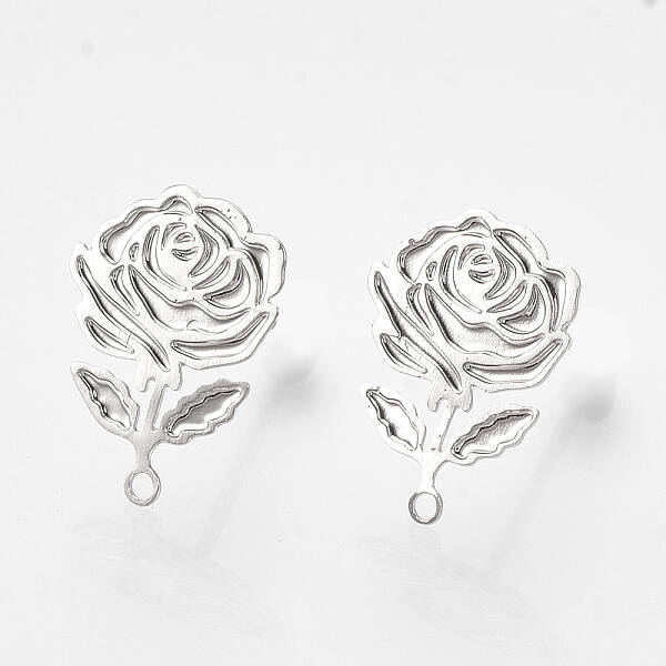 Brass Stud Earring Findings