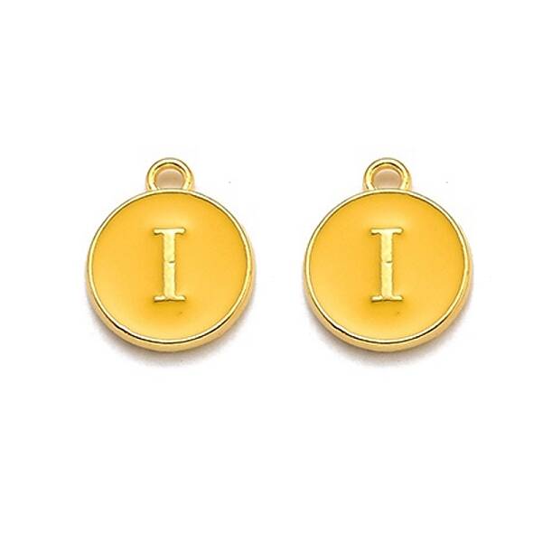 Golden Plated Alloy Enamel Charms