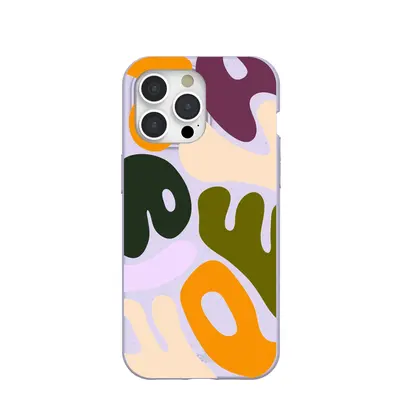 Lavender Alphabet Soup iPhone 15 Pro Max Case