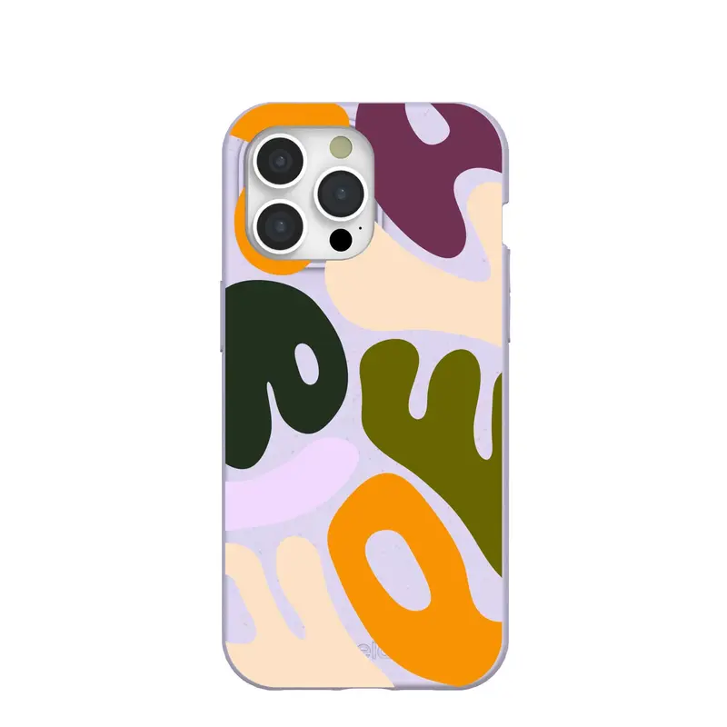 Lavender Alphabet Soup iPhone 15 Pro Max Case