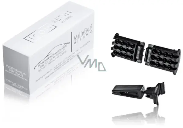 Millefiori Milano Icon Car Freshener, Bergamot Mediterraneo