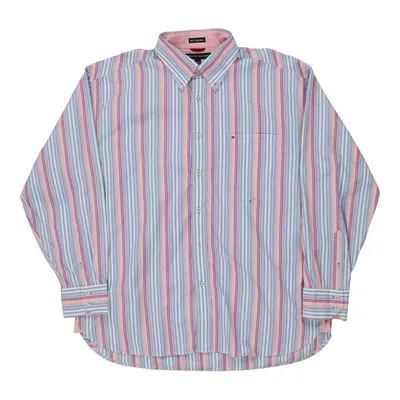 Tommy Hilfiger Striped Shirt - XL Multicoloured Cotton