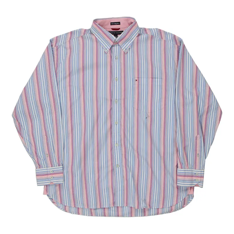Tommy Hilfiger Striped Shirt - XL Multicoloured Cotton
