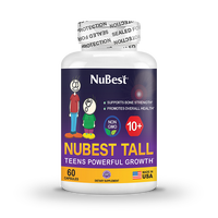 NuBest Tall 10+, Powerful Growth for Kids & Teens (10+), Milk Drinkers, 60 Capsules Healthcare Supplement
