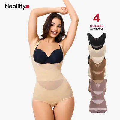 [MAX] Nebility Women's Clothing Mesh Breathable Basic faja Shapewear, Minimalist Comfort Sleeveless Tops High Waist Compressi...