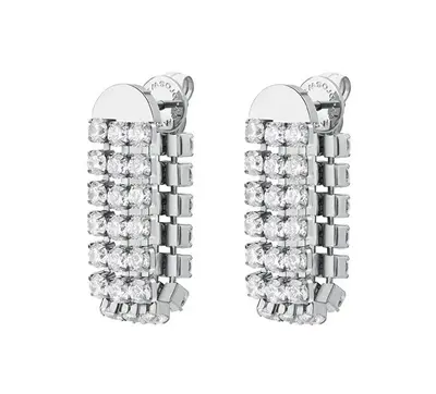 Brosway Luxurious Stainless Steel Earrings with Cubic Zirconia Desidery BEIE027