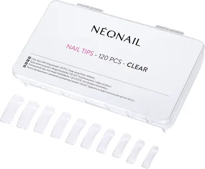 NEONAIL Nail Tips Fake nails type Clear 120 pieces