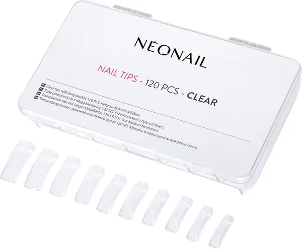 NEONAIL Nail Tips Fake nails type Clear 120 pieces