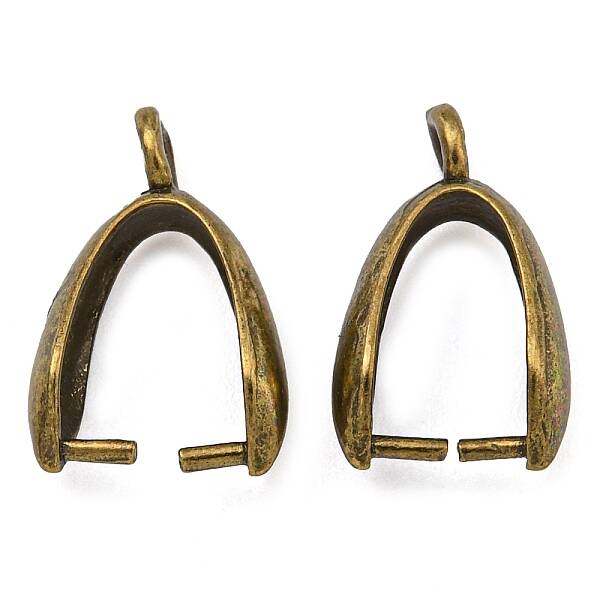 Grade AA Brass Ice Pick Pinch Bails for Pendant Making