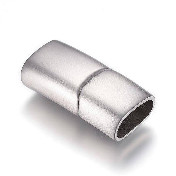 Tarnish Resistant 304 Stainless Steel Magnetic Clasps with Glue-in Ends