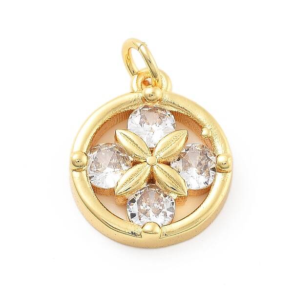 Real 18K Gold Plated Brass Glass Pendants