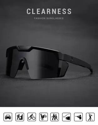 Heatwaves-Visual Future Tech Z87+ Polarized Safety glasses for Men and Sunglasses for Women, Aviator Ultra Black Eyewear PERF...