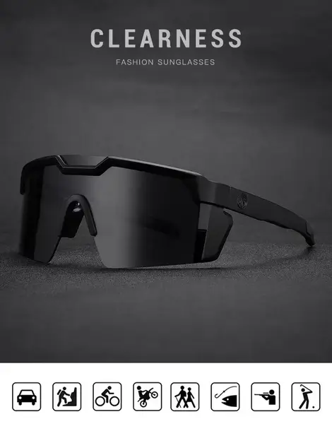 Heatwaves-Visual Future Tech Z87+ Polarized Safety glasses for Men and Sunglasses for Women, Aviator Ultra Black Eyewear PERF...