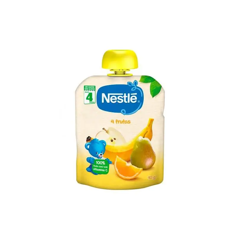 Nestlé 3x Puree Nestlé 4 Fruit 90g
