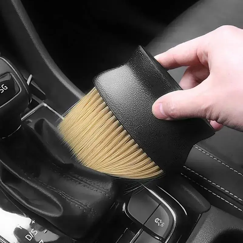 Car Dust Removal Brush, ABS Car Air Outlet Cleaning Brush, Universal Car Accessories, Soft Brush Dust Auto Supplies