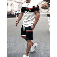 Summer Everyday Casual Men's T-shirt Shorts Set Urban Street Fashion Men's Short-sleeved Outdoor Sports Men's Shorts 3D Print...
