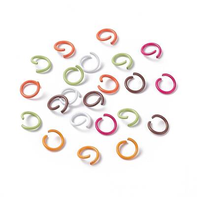 Spray Painted Iron Open Jump Rings