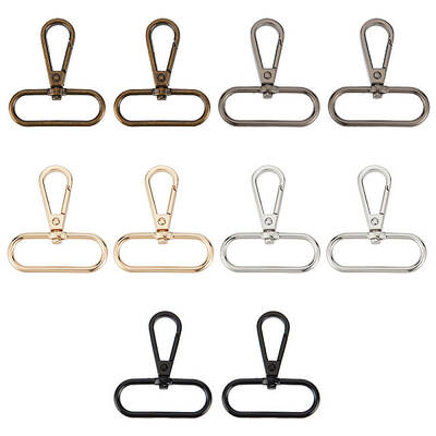 10Pcs 5 Colors Zinc Alloy Swivel Clasps