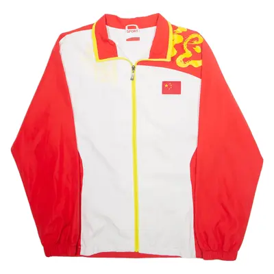 SPORT Mens Track Jacket Red XL