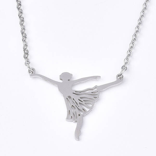 Non-Tarnish 201 Stainless Steel Pendant Necklaces