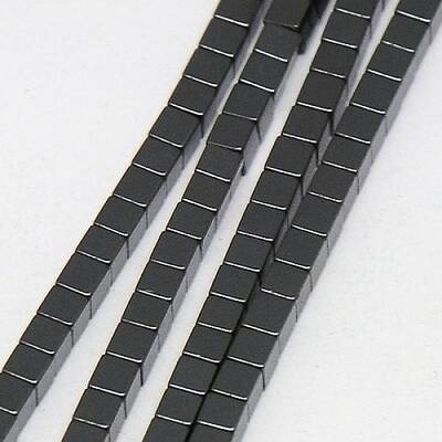 Electroplate Non-magnetic Synthetic Hematite Beads Strands