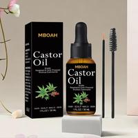 Organic Castor Oil for Hair, Eyelash & Eyebrow Natural Fluffy Hair Moisturizing & Hair Care Product for Women & Men, Valentin...