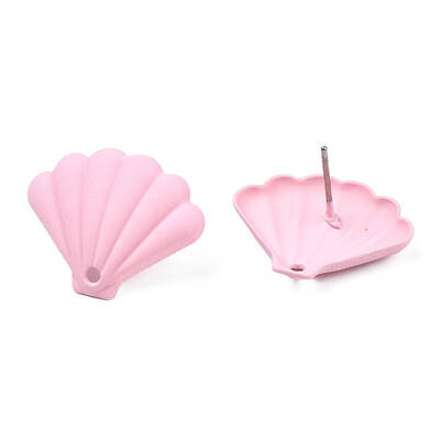 Spray Painted Iron Stud Earring Findings